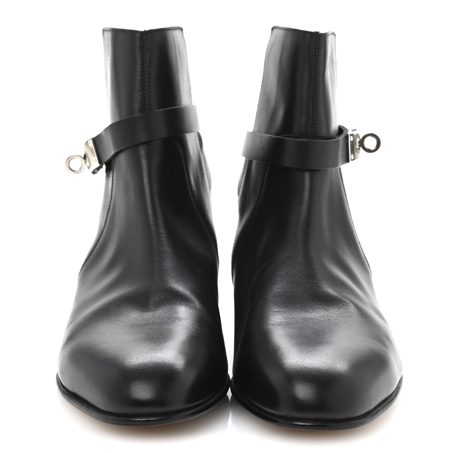 Hermes Calfskin Neo Low Boots 38 Black 3 of 11