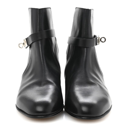 Hermes Calfskin Neo Low Boots 38 Black 3 of 11