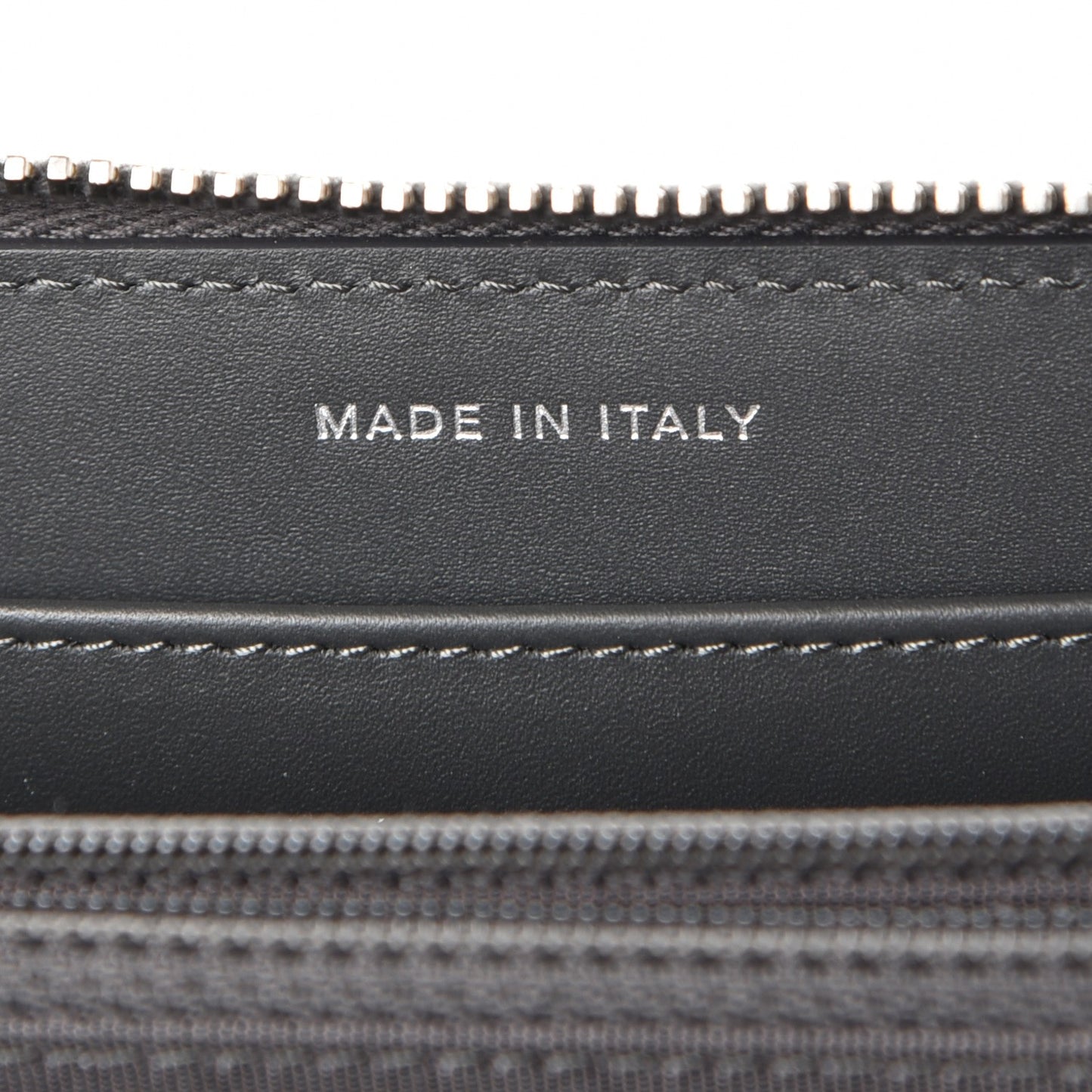 Patent Calfskin Quilted Large Gusset Zip Around Wallet Grey