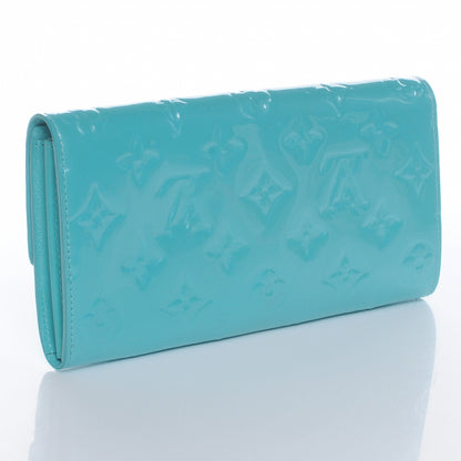 Louis Vuitton Vernis Sarah Wallet Blue Lagon 4 of 8