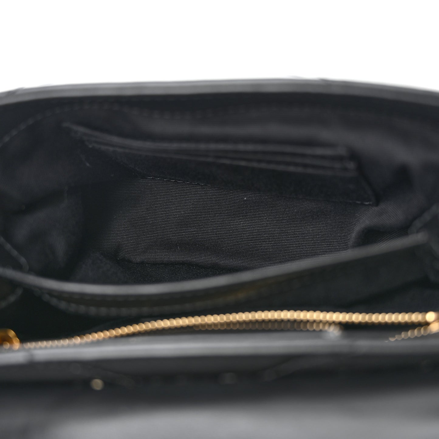 Calfskin Y Quilted Monogram Toy Loulou Crossbody Bag Black