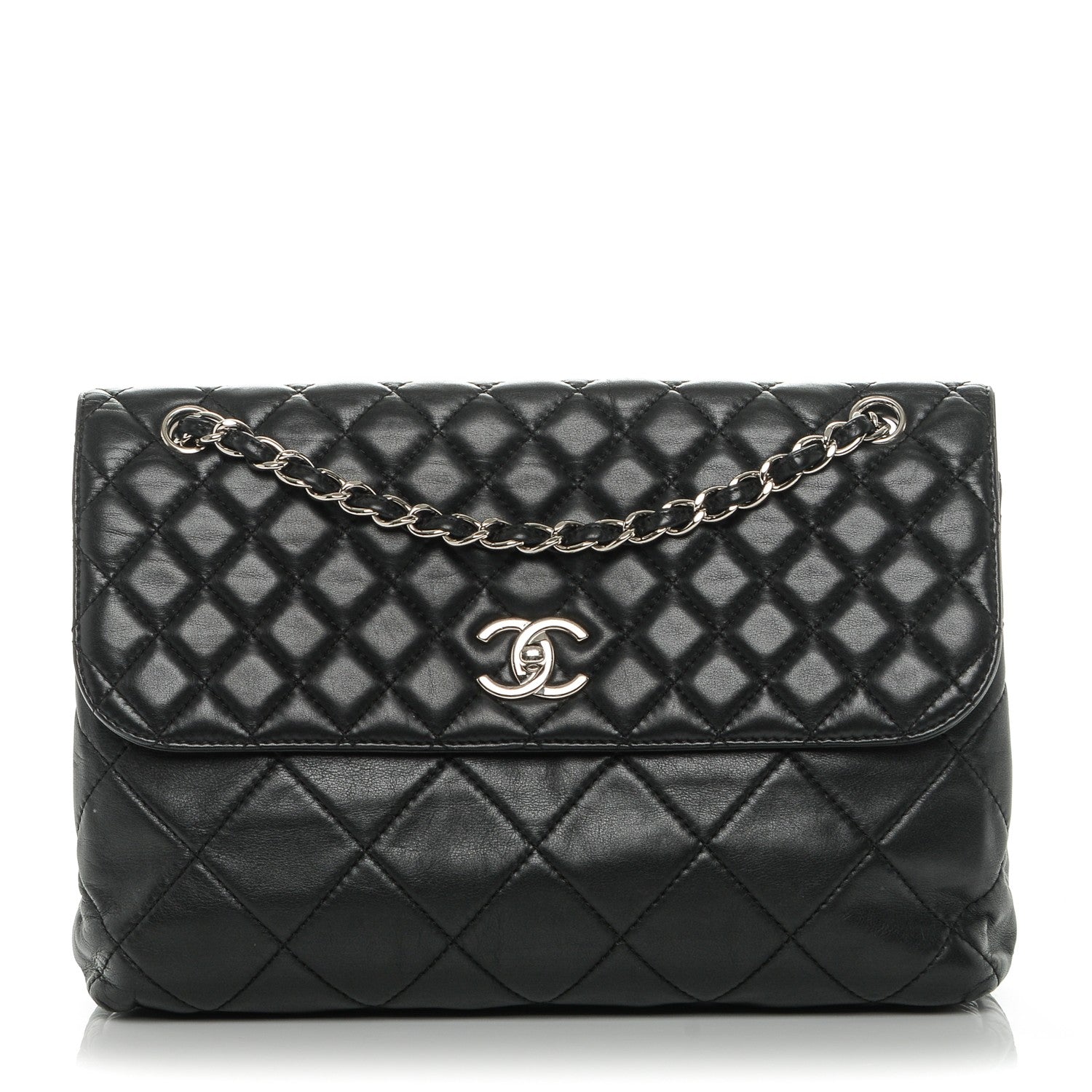 Chanel Calfskin Quilted In The Business Flap Bag Black 1 of 7