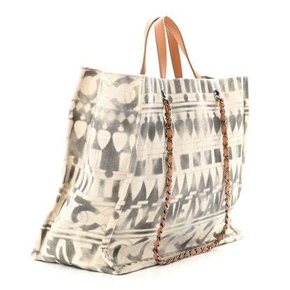 Chanel Canvas Large Iliad Shopping Tote Beige 3 of 14