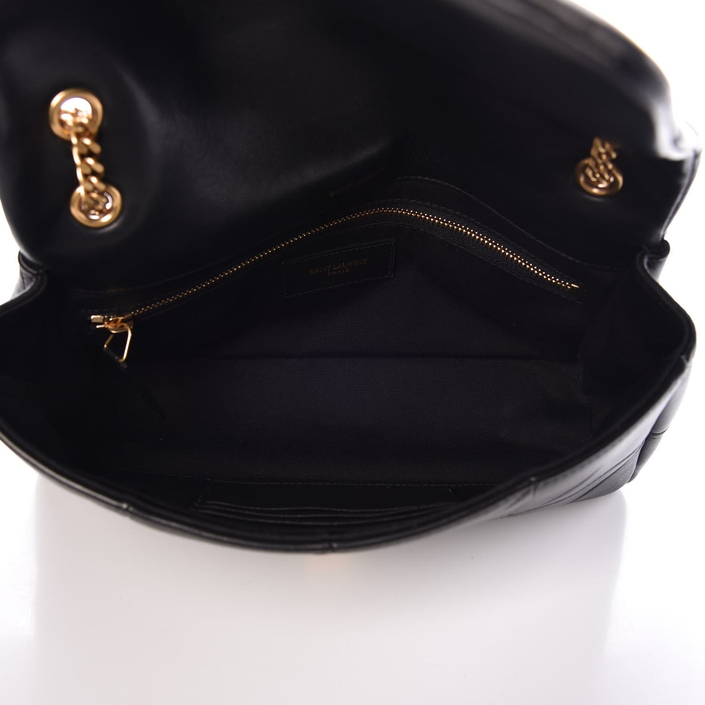 Lambskin Patchwork Monogram Medium Jamie Black