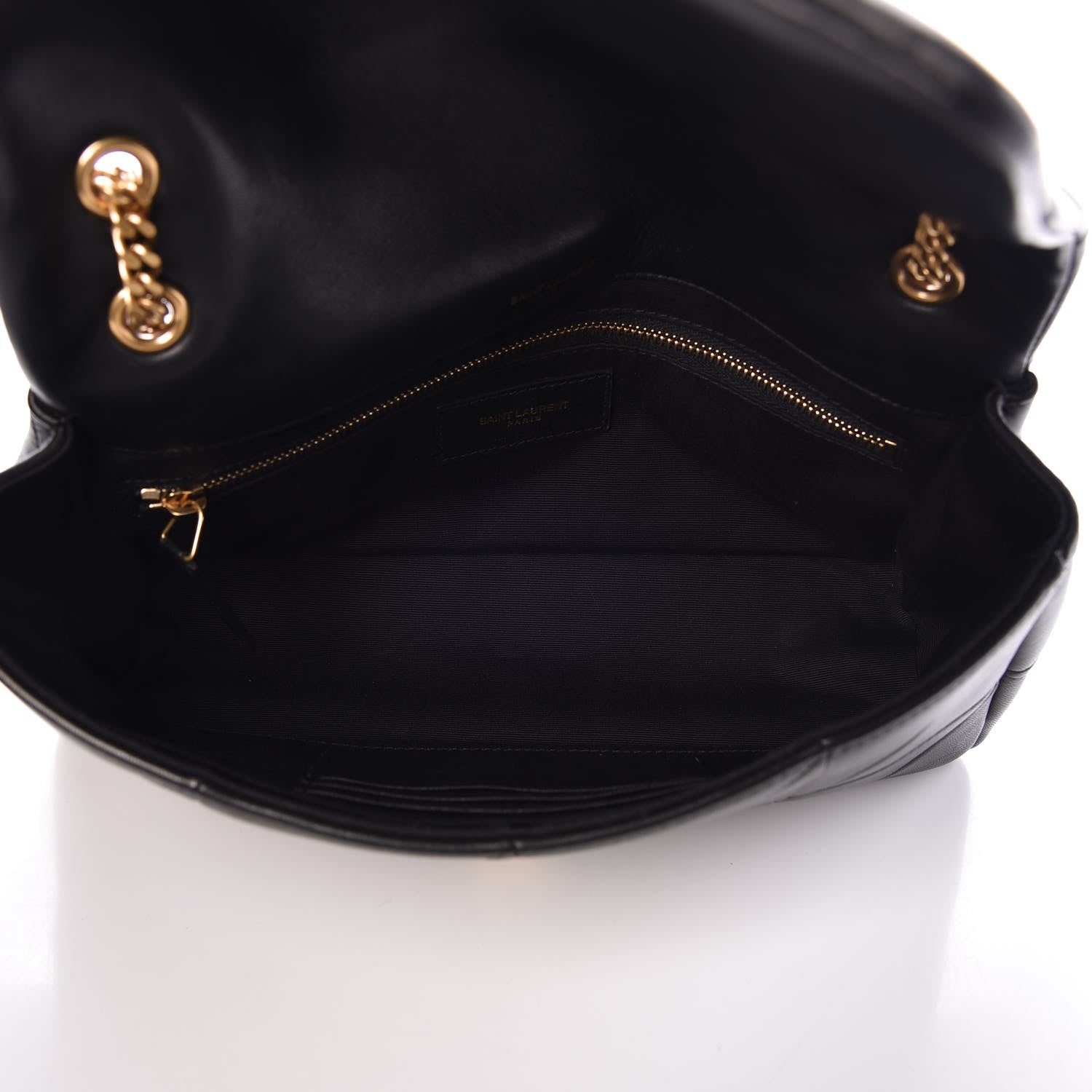 Saint Laurent Lambskin Patchwork Monogram Medium Jamie Black 6 of 8
