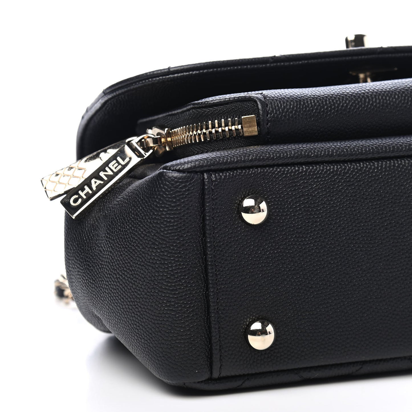 Caviar Quilted Small Business Affinity Flap Black