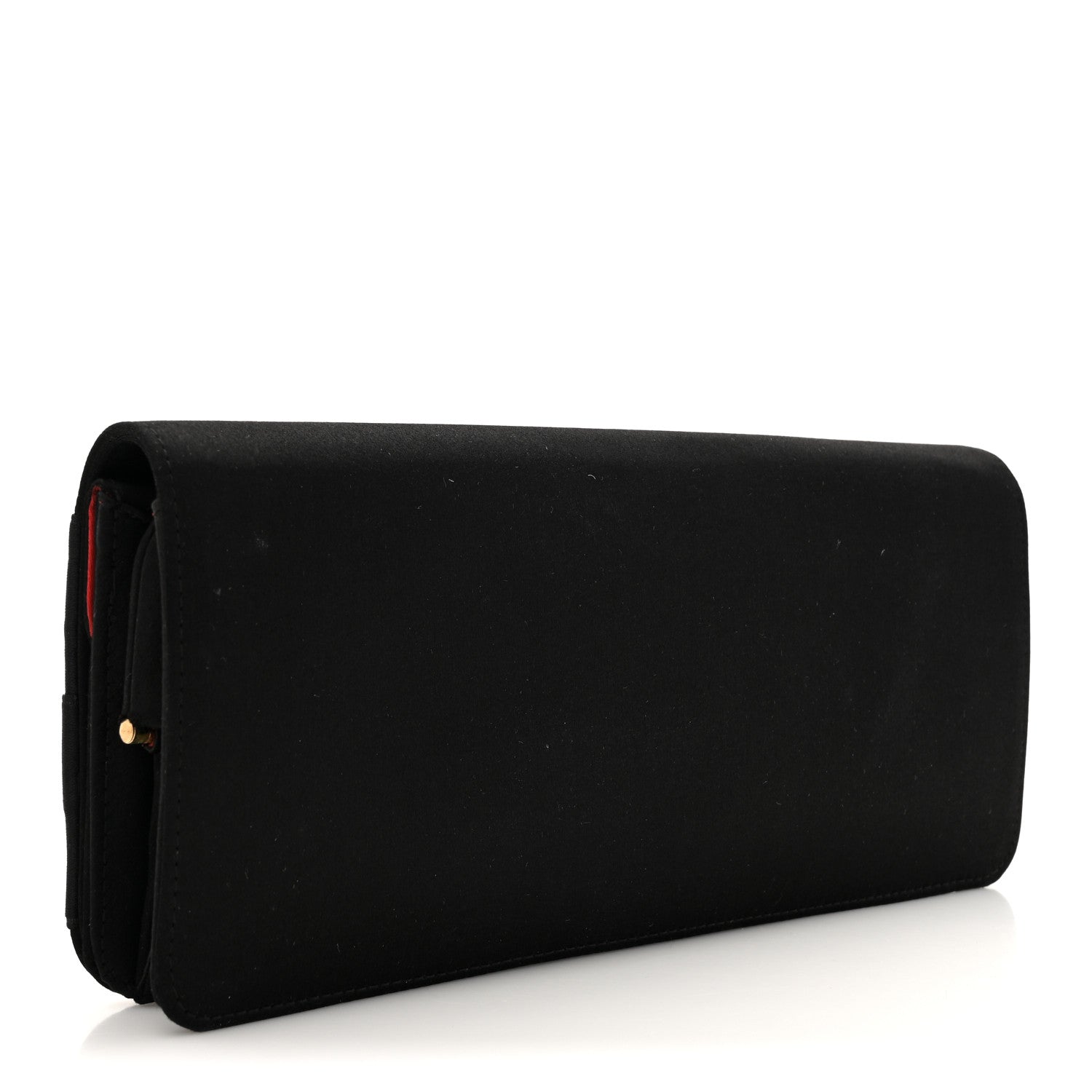 Chanel Satin Bow Clutch Black 3 of 9