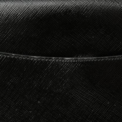 Prada Saffiano Vernice Messenger Bag Black 12 of 17