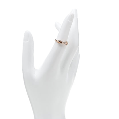 Tiffany 18K Rose Gold Diamond Infinity Ring 49 4.75 2 of 6