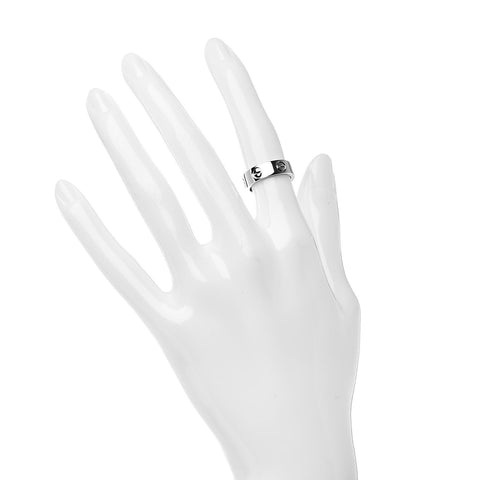 18K White Gold 5.5mm LOVE Ring 48 4.5