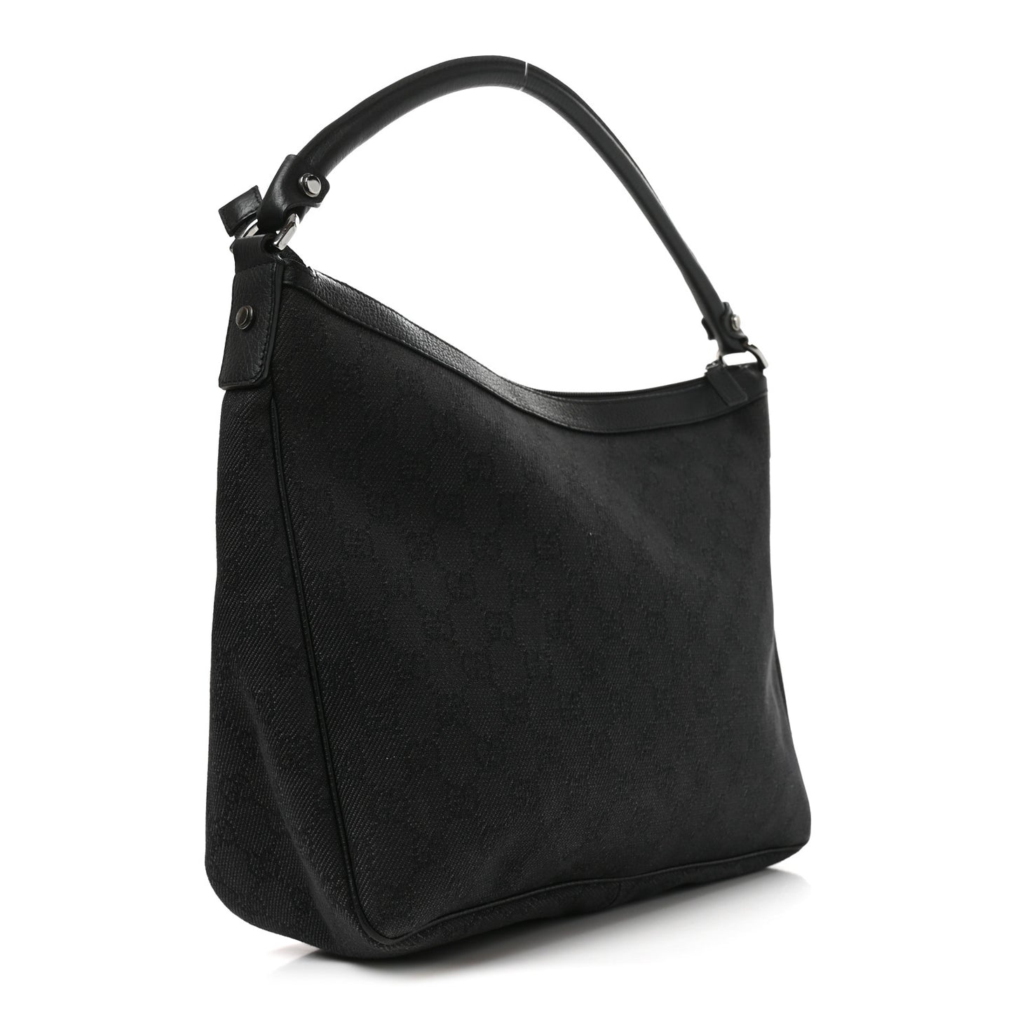 Monogram Medium Abbey Pocket Hobo Tote Black