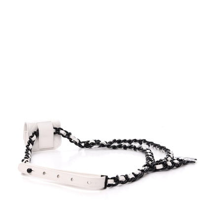 Chanel Caviar Quilted Airpods Pro Holder Belt White 3 of 12