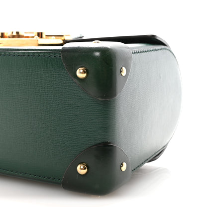 Gucci Azalea Calfskin Small Padlock Bamboo Shoulder Bag Vintage Green 10 of 10