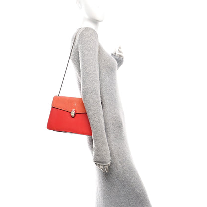 Bulgari Galuchat Calfskin Serpenti Forever Crossbody Bag Orange 2 of 10