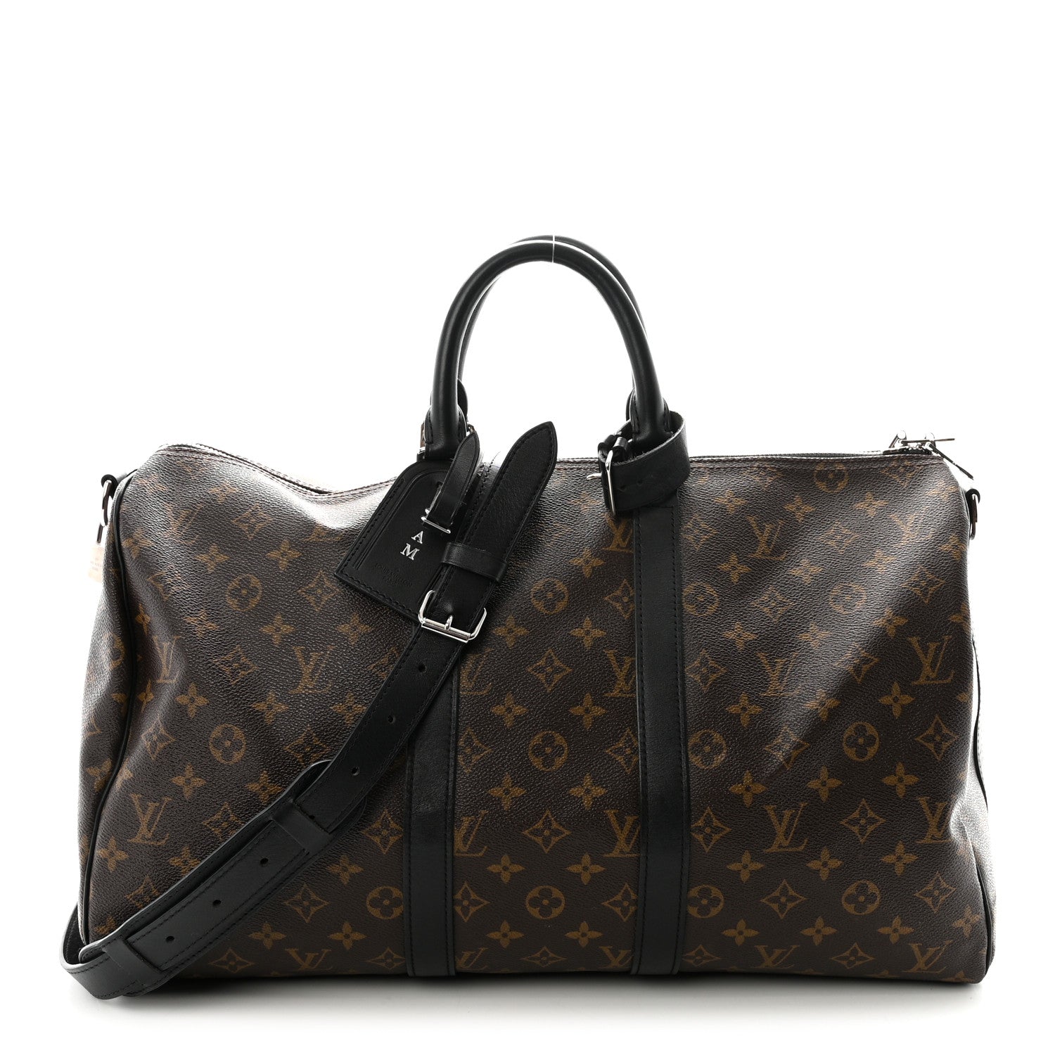 Louis Vuitton Monogram Macassar Keepall Bandouliere 45 1 of 9