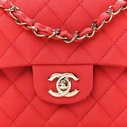 Chanel Caviar Quilted Small Double Flap Red 9 of 12