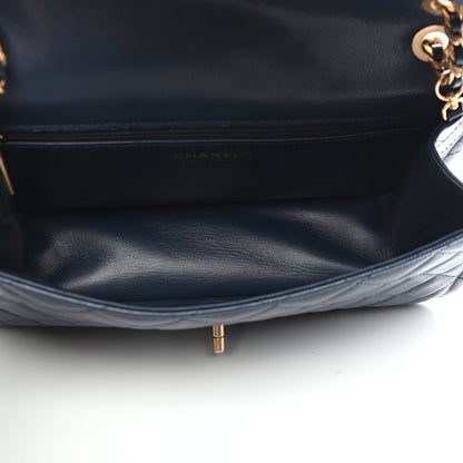 Chanel Caviar Quilted Large Sweet Classic Flap Navy Blue 5 of 9