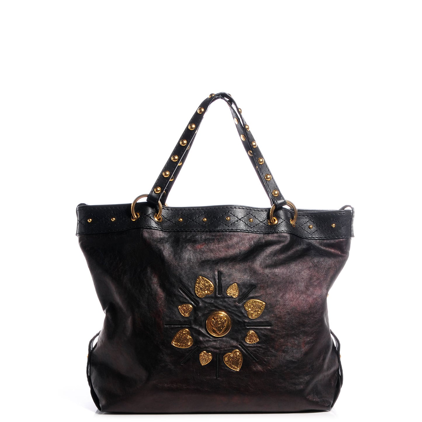 Leather Irina Tote Black