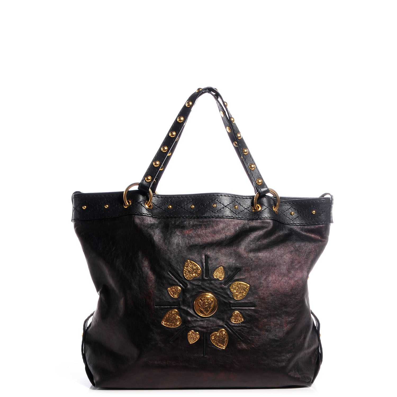 Gucci Leather Irina Tote Black 1 of 7