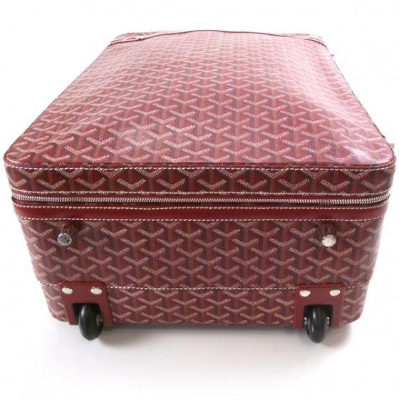 Goyard Goyardine Trolley MM Rolling Suitcase Red 5 of 10
