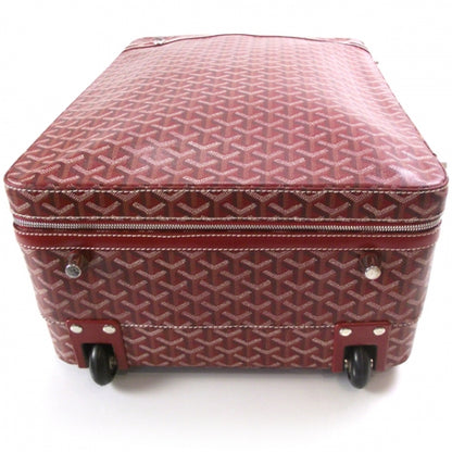 Goyard Goyardine Trolley MM Rolling Suitcase Red 5 of 10