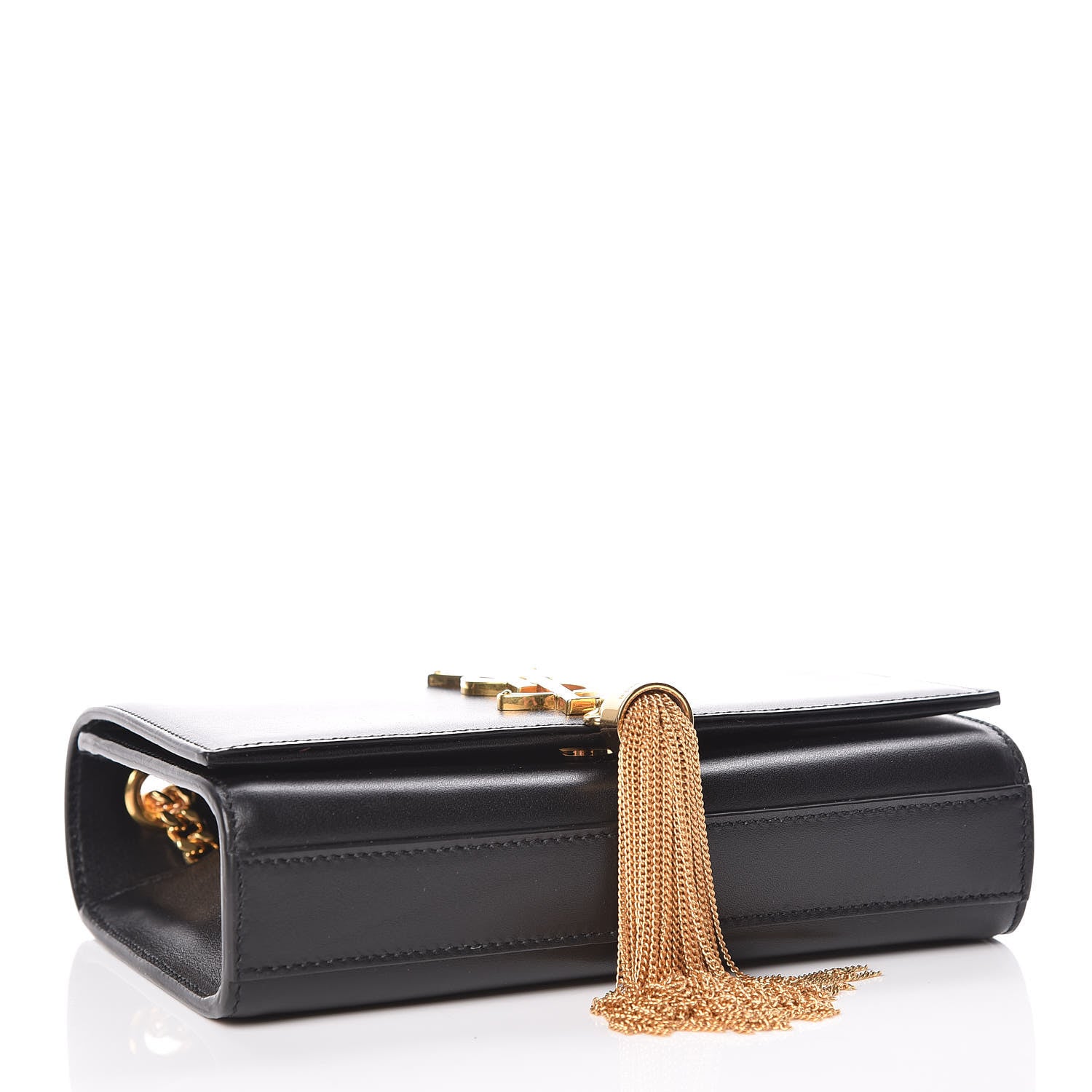 Saint Laurent Calfskin Small Classic Monogram Kate Tassel Satchel Black 4 of 9