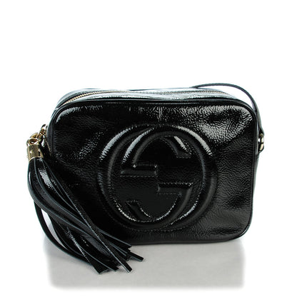 Gucci Soft Patent Small Soho Disco Bag Black 1 of 7