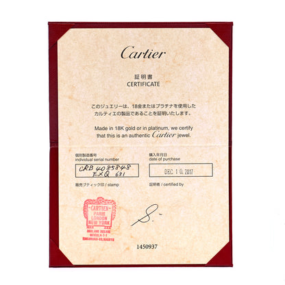 Cartier 18K Pink Gold Diamond 4mm LOVE Wedding Paved Band Ring 48 4.5 6 of 6