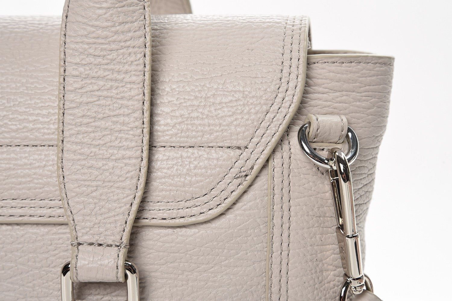 3.1 Phillip Lim 3.1 Textured Calfskin Medium Pashli Satchel Feather 10 of 11