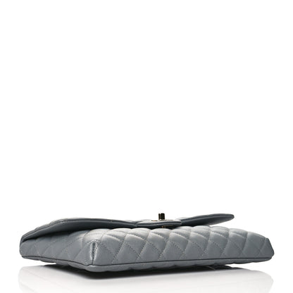 Chanel Caviar Quilted Flap Clutch Grey 4 of 11