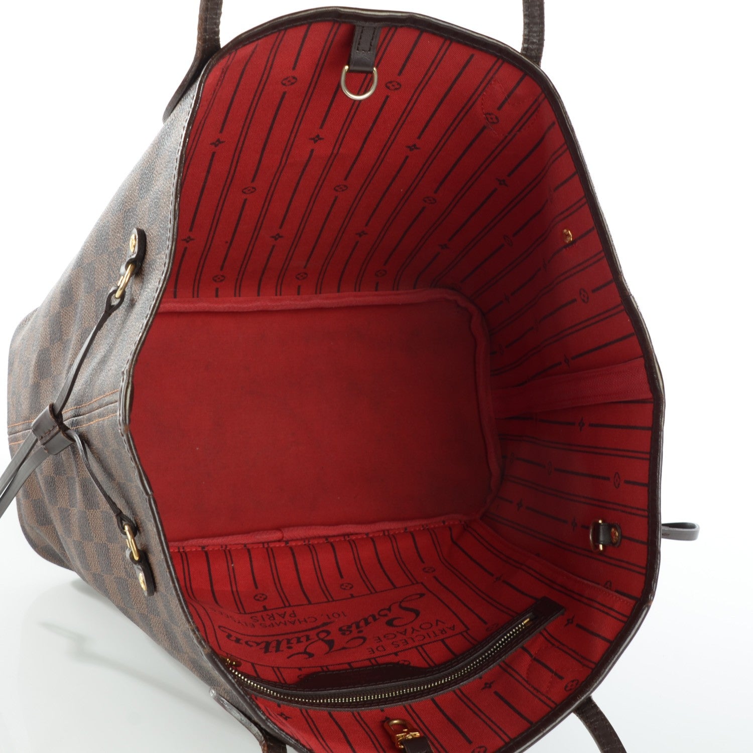Louis Vuitton Damier Ebene Neverfull MM 7 of 11