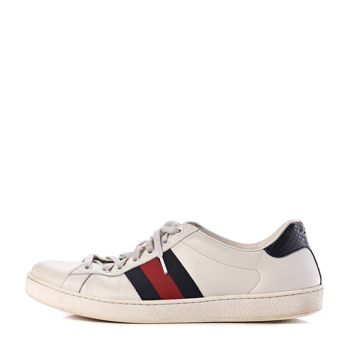 Miro Soft Calfskin Ayers Web Mens Ace Sneakers 8 White Blue