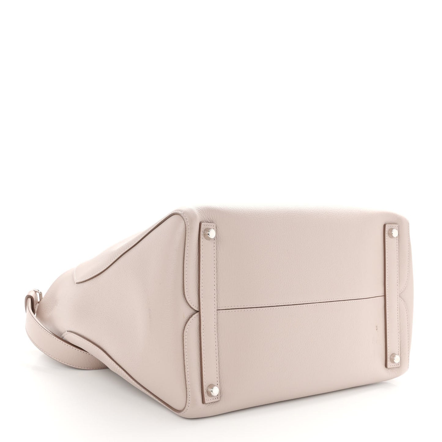 Supple Grained Calfskin Large Open Bar Tote Rose Poudre