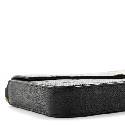 Louis Vuitton Empreinte Pochette Felicie Chain Wallet Black 9 of 11