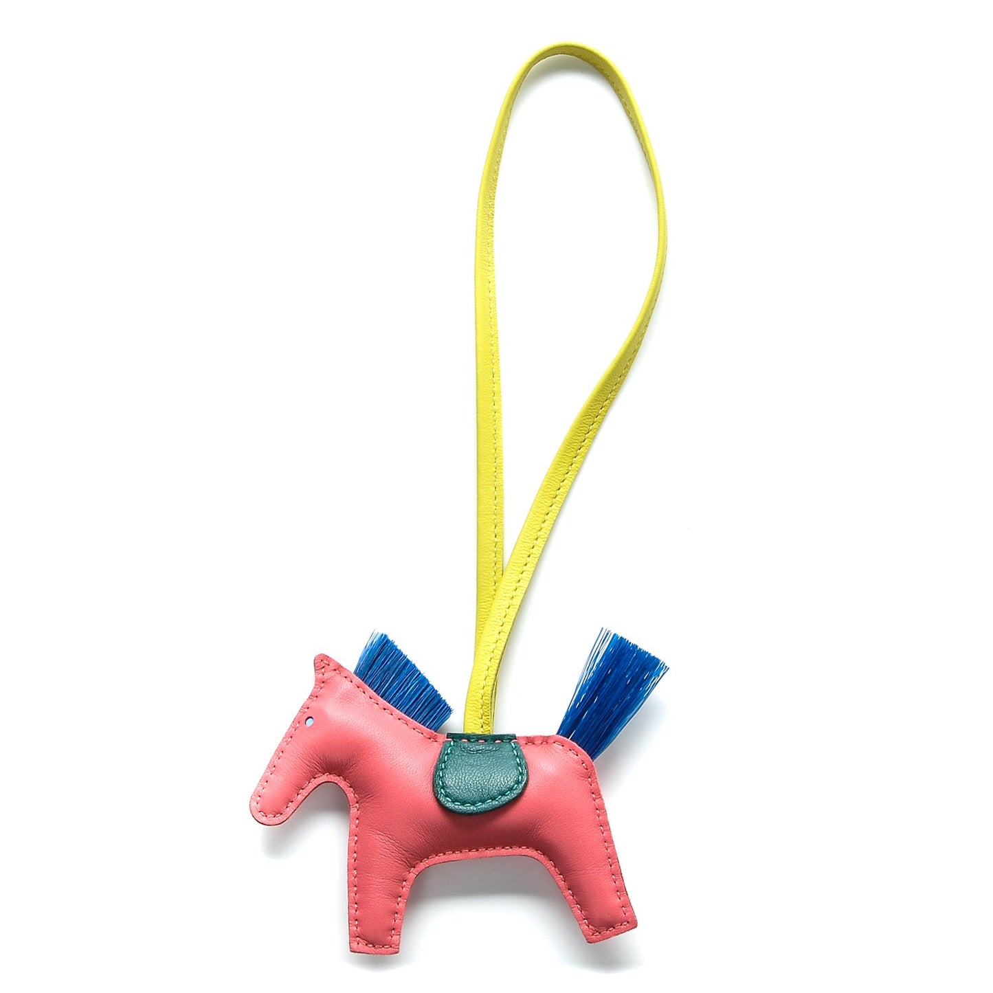 Milo Lambskin Horsehair Grigri Rodeo Horse Bag Charm PM Rose Azalee Malachite Lime Celeste