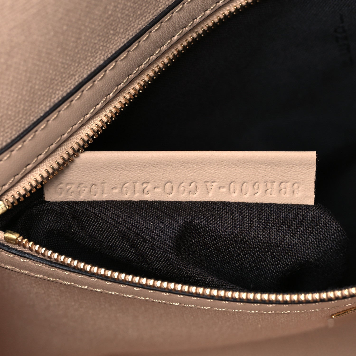 Fendi Canvas Vitello King Bi-Color Strap FF Embroidered Baguette Poudre 7 of 11