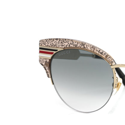 Gucci Glitter Cat Eye Sunglasses GG0283S Beige 7 of 8