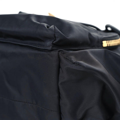 Burberry Nylon Medium Rucksack Runway Backpack Black Gold 12 of 22