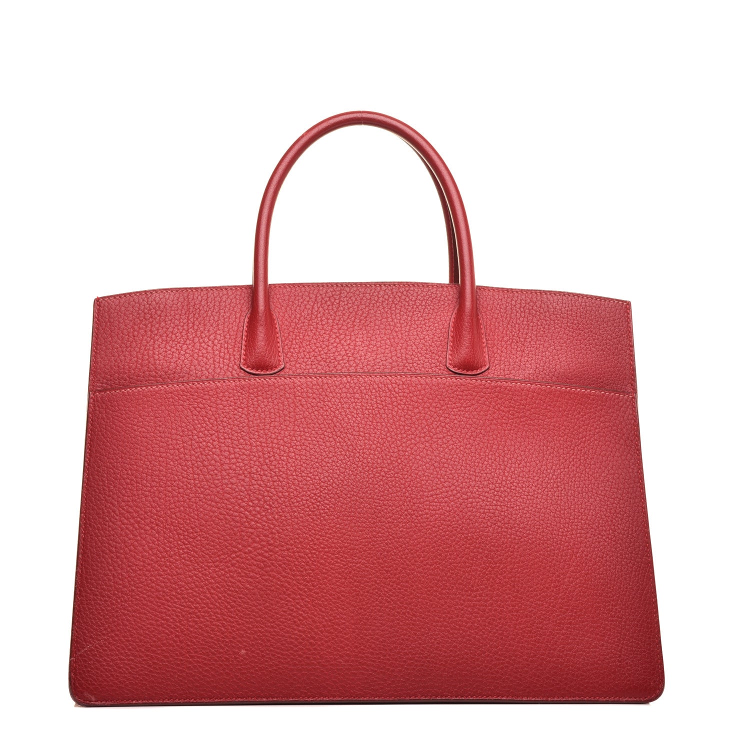 Hermes Togo White Bus 40 Rouge Casaque 1 of 9