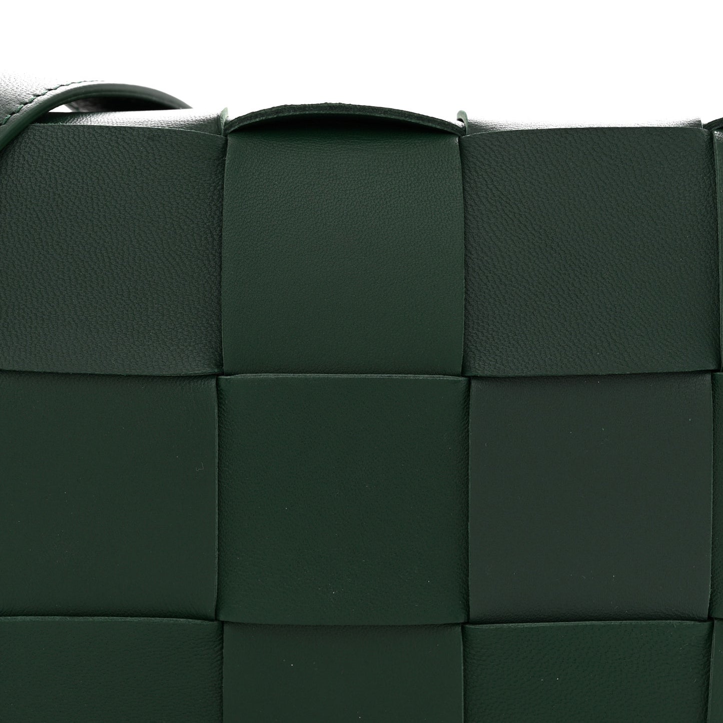 Lambskin Maxi Intrecciato Cassette Crossbody Bag Raintree