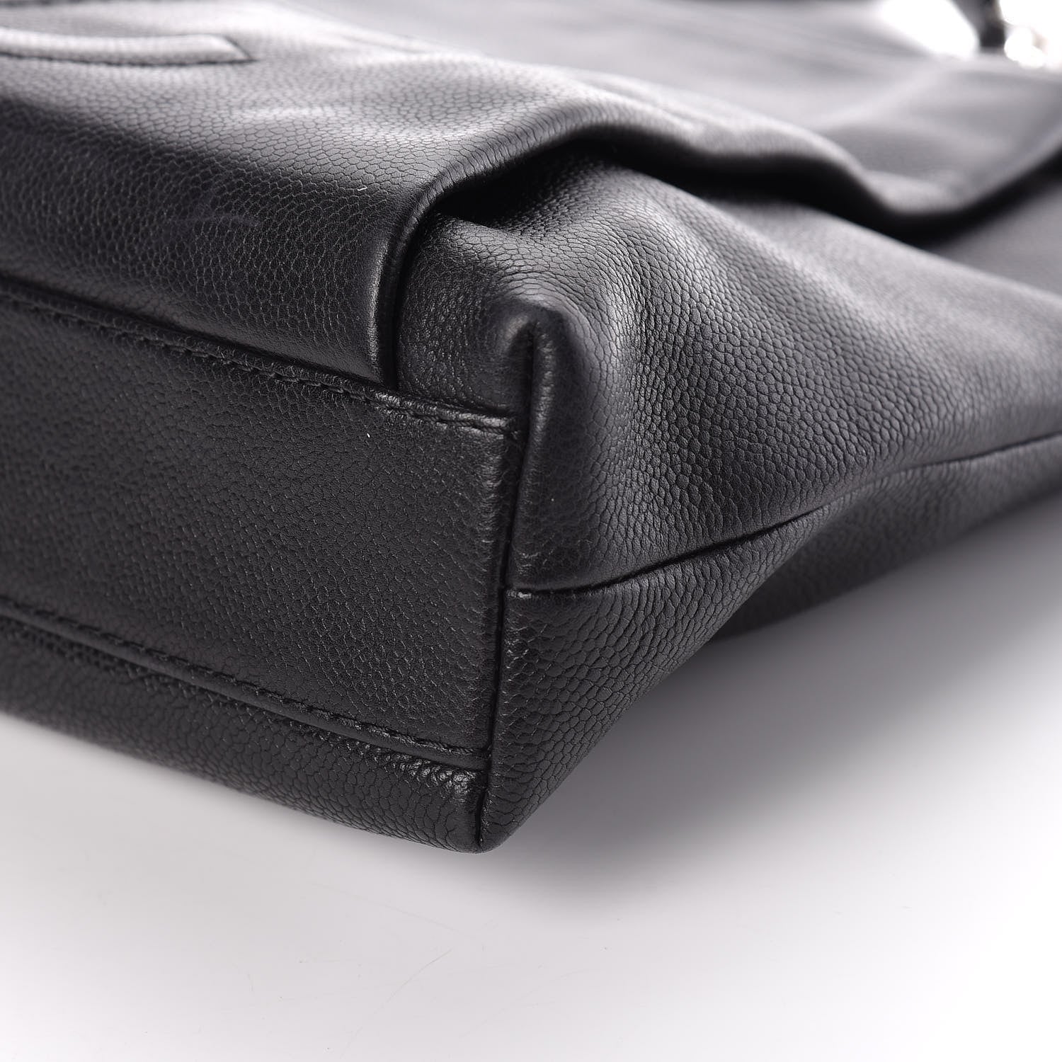 Chanel Caviar Large CC Tuck Tote Black 9 of 9