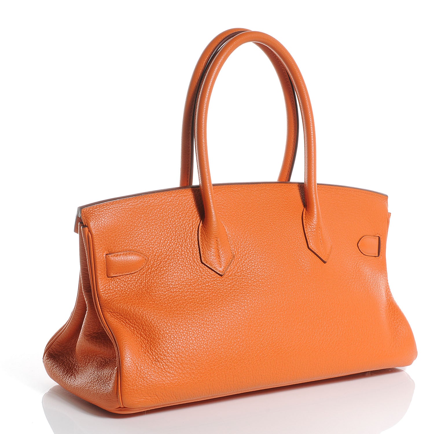 Hermes Evergrain JPG Shoulder Birkin II 42 Orange 3 of 10