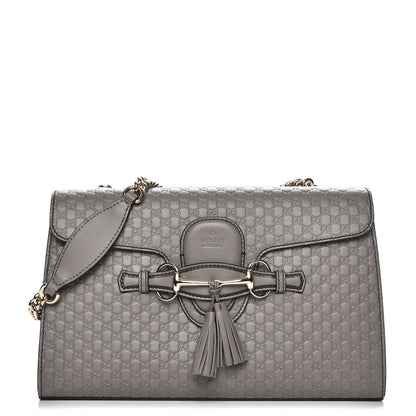 Gucci Soft Microguccissima Medium Emily Chain Shoulder Bag Loess 1 of 7