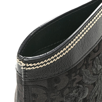 Christian Dior Monogram Vintage Flowers Dome Bag Black 13 of 14