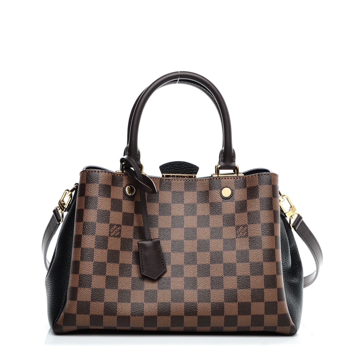 Louis Vuitton Damier Ebene Cuir Taurillon Brittany Black 1 of 5