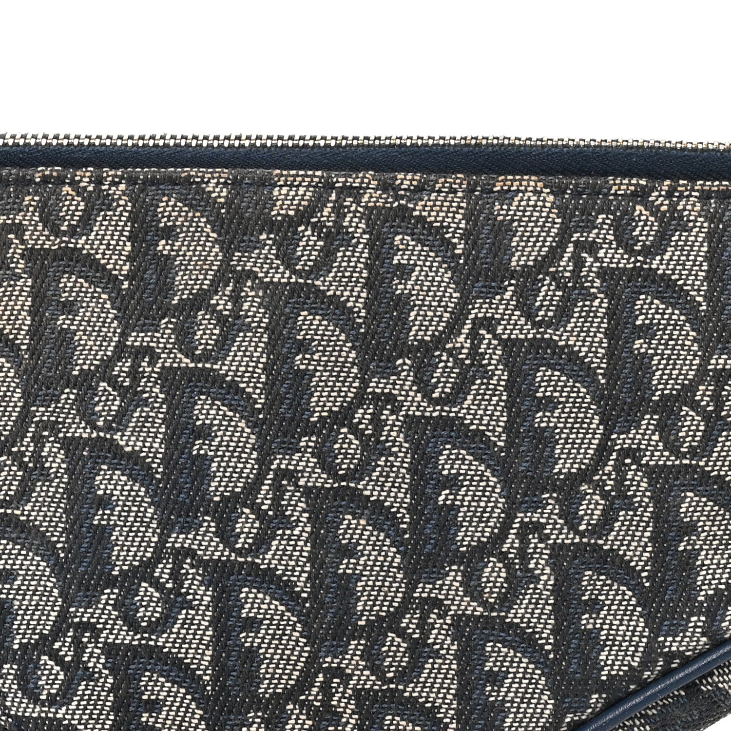 Christian Dior Monogram Mini Saddle Pochette Navy 8 of 10