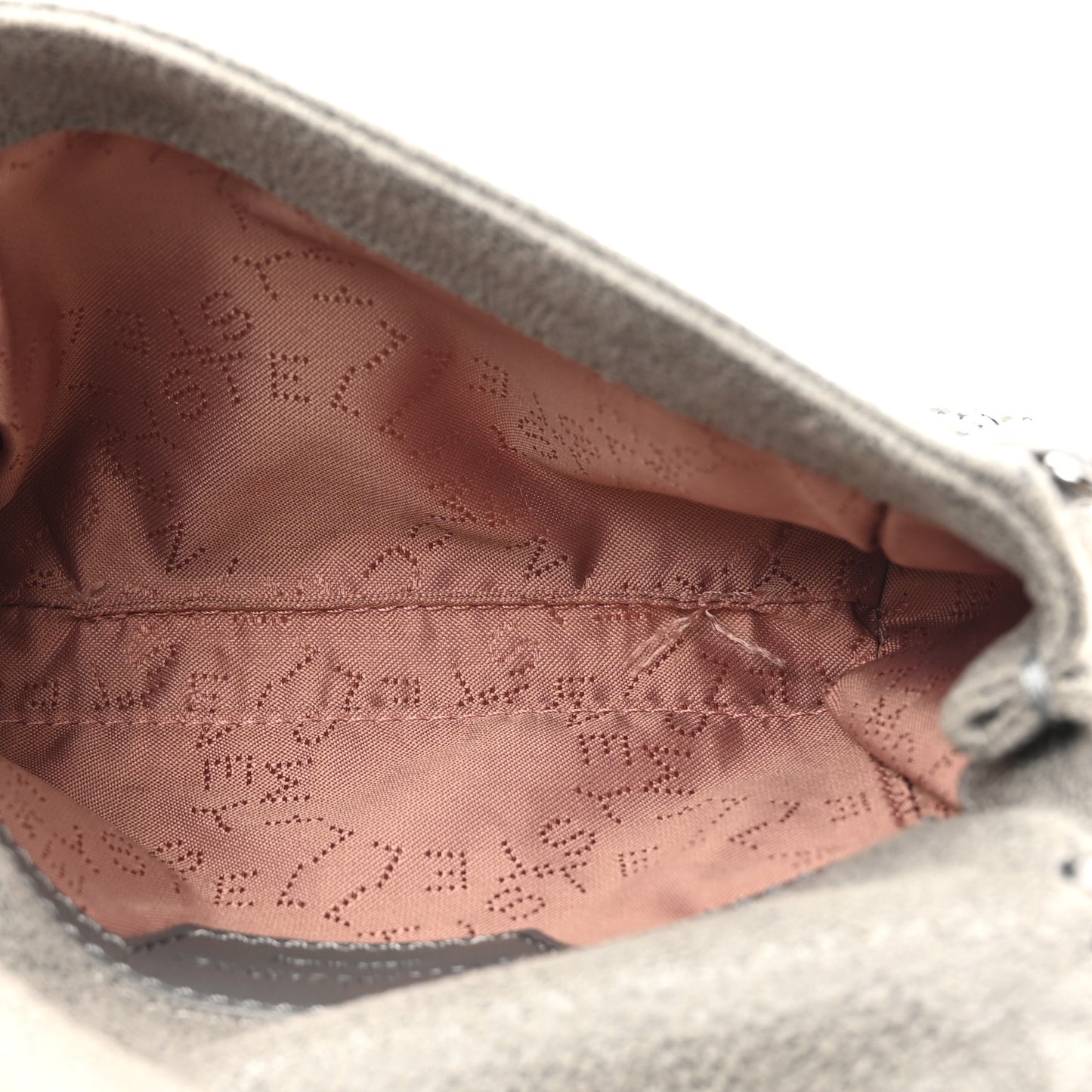 Shaggy Deer Tiny Fold Over Falabella Tote Grey