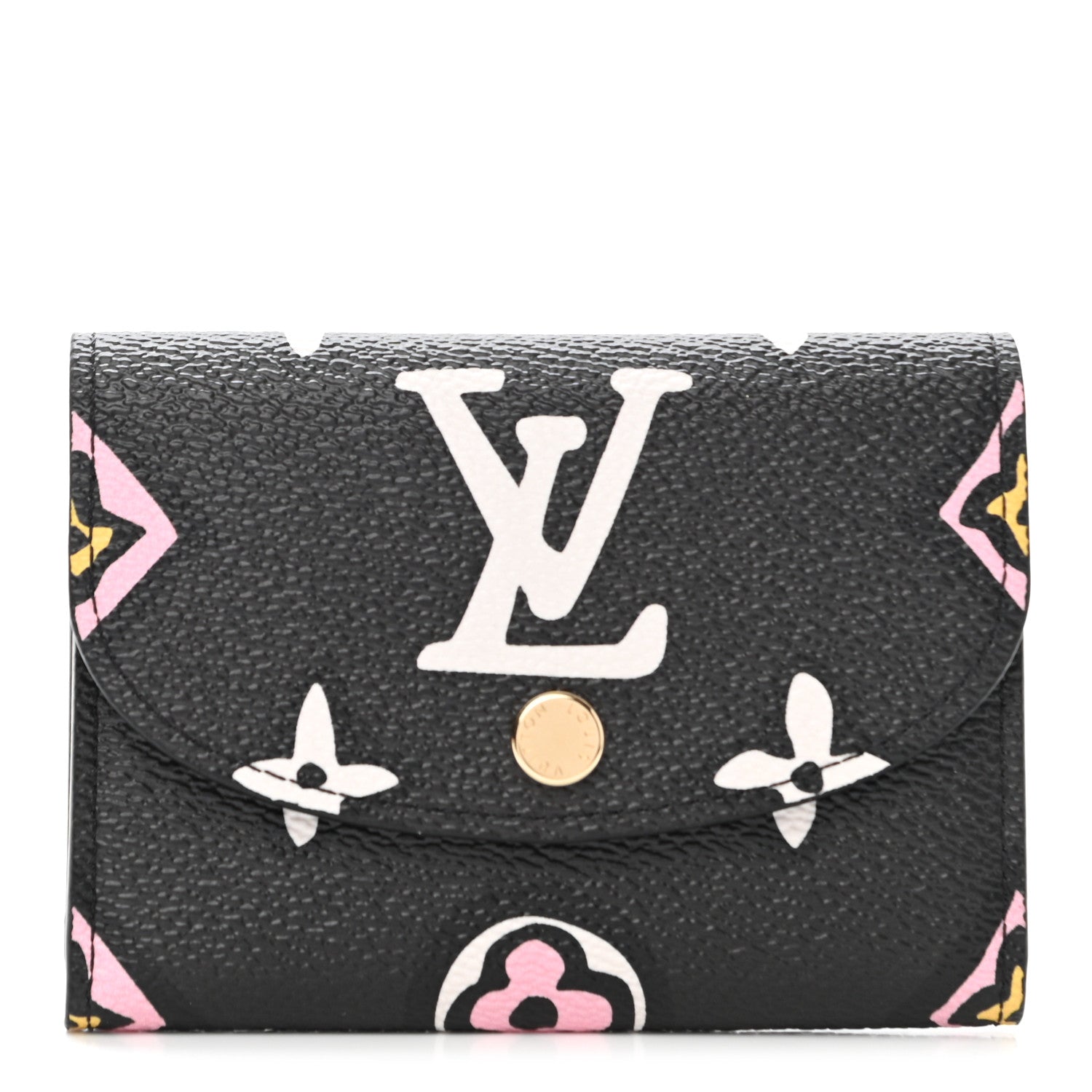 Louis Vuitton Monogram Giant Wild At Heart Rosalie Coin Purse Black 1 of 7