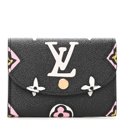 Louis Vuitton Monogram Giant Wild At Heart Rosalie Coin Purse Black 1 of 7