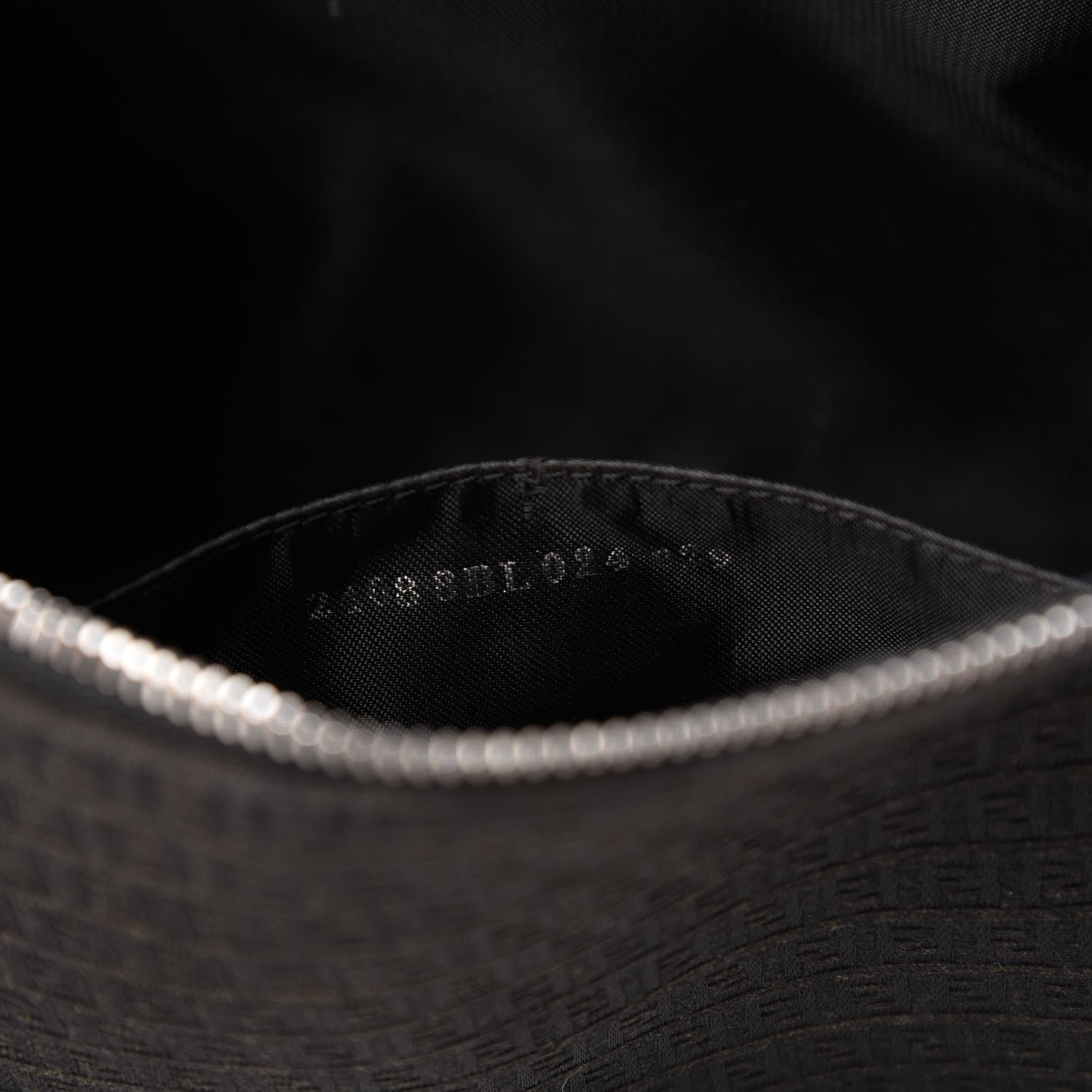 Fendi Zucchino Shoulder Bag Black 9 of 10
